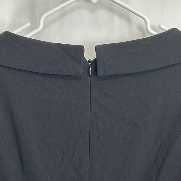 Kay Unger New York Black Sheath Cocktail Party Dress Size 8 - Picture 9 of 13